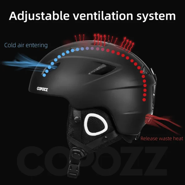 Ski & Snowboard Helmet Compatible With Goggles - Image 3