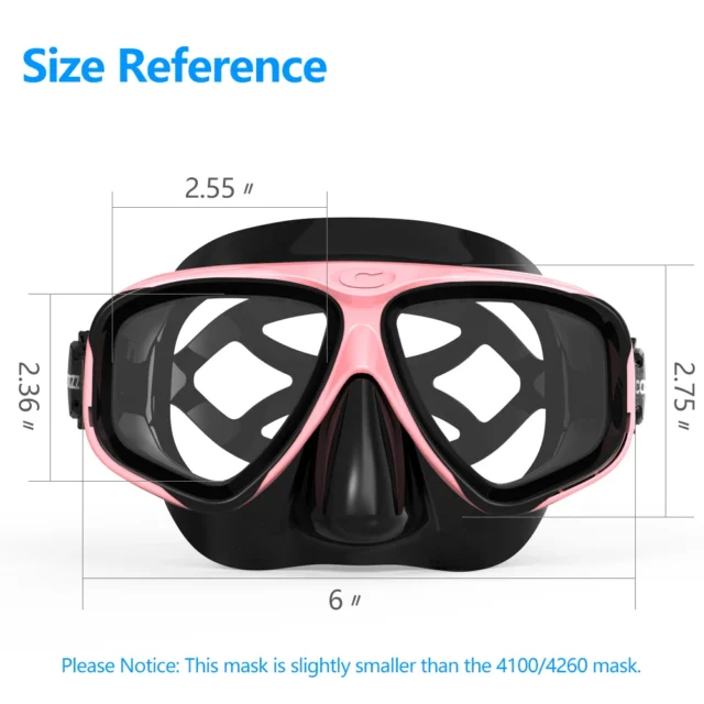 Anti-Fog Snorkel Mask Tempered Glass - Image 4