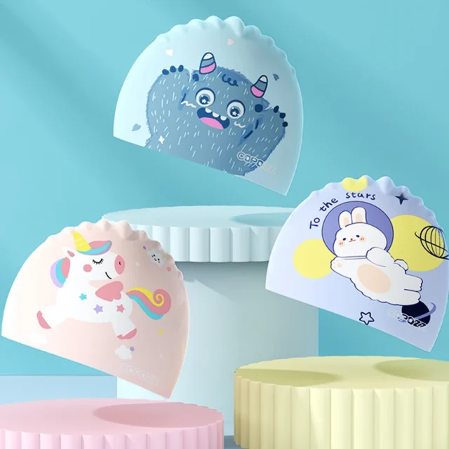 Cartoon Kids Swimming Cap - Image 3