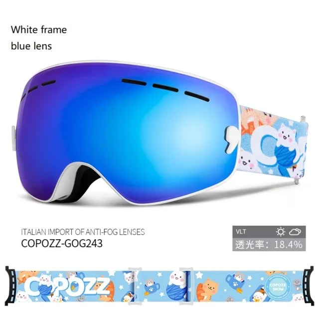 Kids Ski Goggles UV400 with Anti-Fog Protection for Clear Vision - Image 9