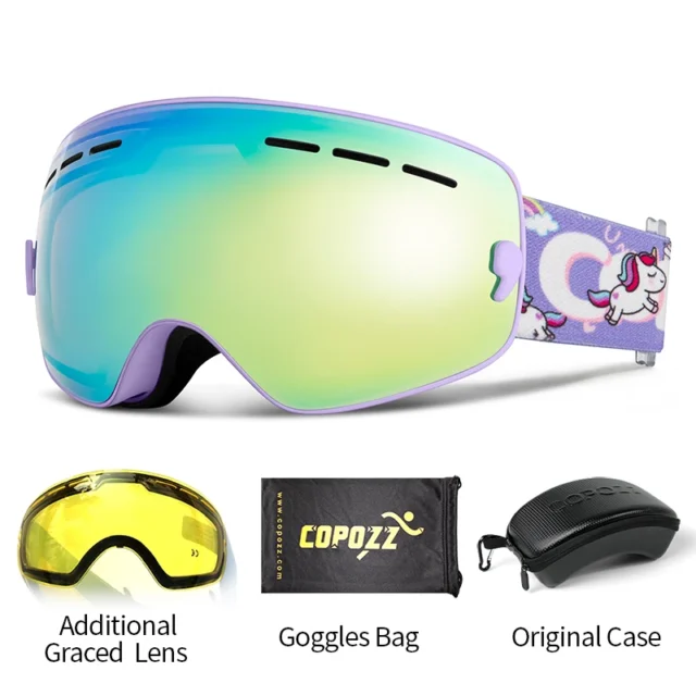 Kids Ski Goggles UV400 with Anti-Fog Protection for Clear Vision - Image 17