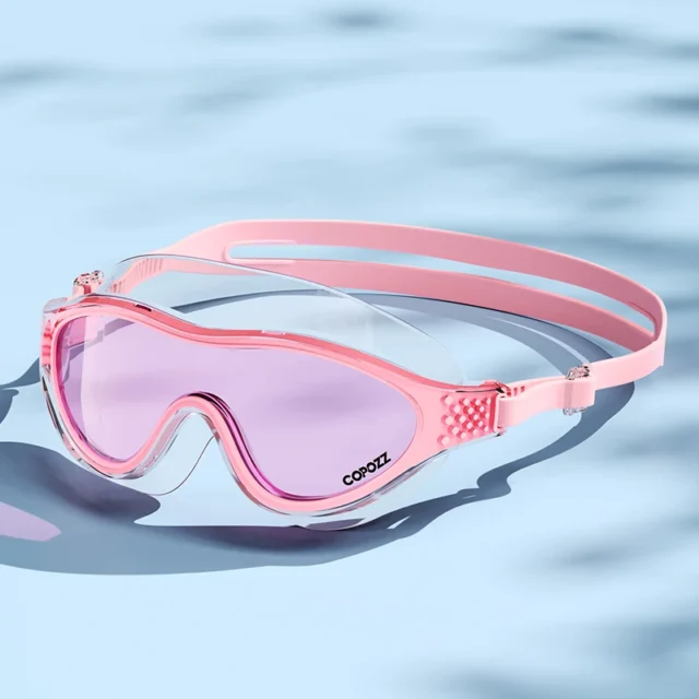 Big Frame Anti-Fog UV Swim Waterproof Silicone Goggles - Image 10