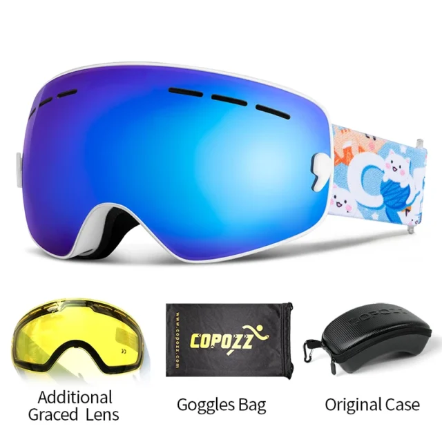 Kids Ski Goggles UV400 with Anti-Fog Protection for Clear Vision - Image 18