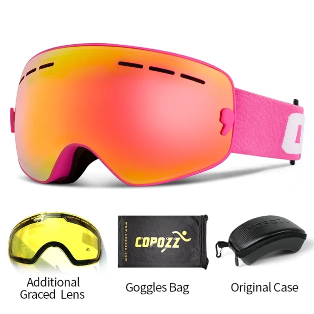 Kids Ski Goggles UV400 with Anti-Fog Protection for Clear Vision - Image 16