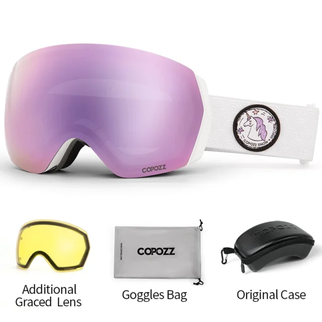 Professional Double Layers Anti-fog UV400 Ski Goggles - Image 9