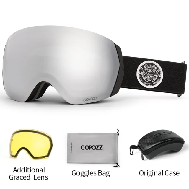 Professional Double Layers Anti-fog UV400 Ski Goggles - Image 19