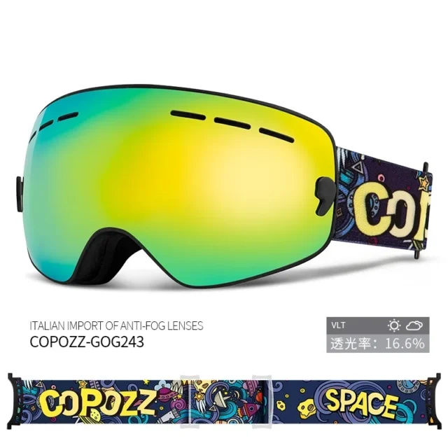 Kids Ski Goggles UV400 with Anti-Fog Protection for Clear Vision - Image 2