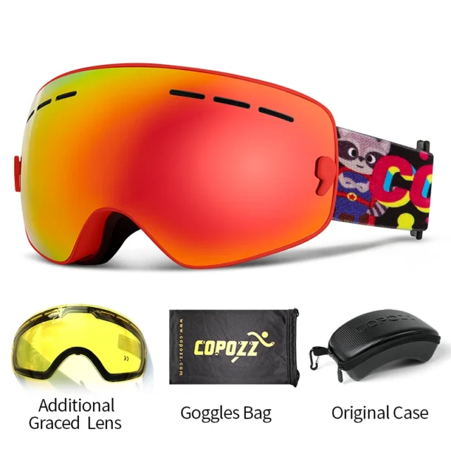 Kids Ski Goggles UV400 with Anti-Fog Protection for Clear Vision - Image 15