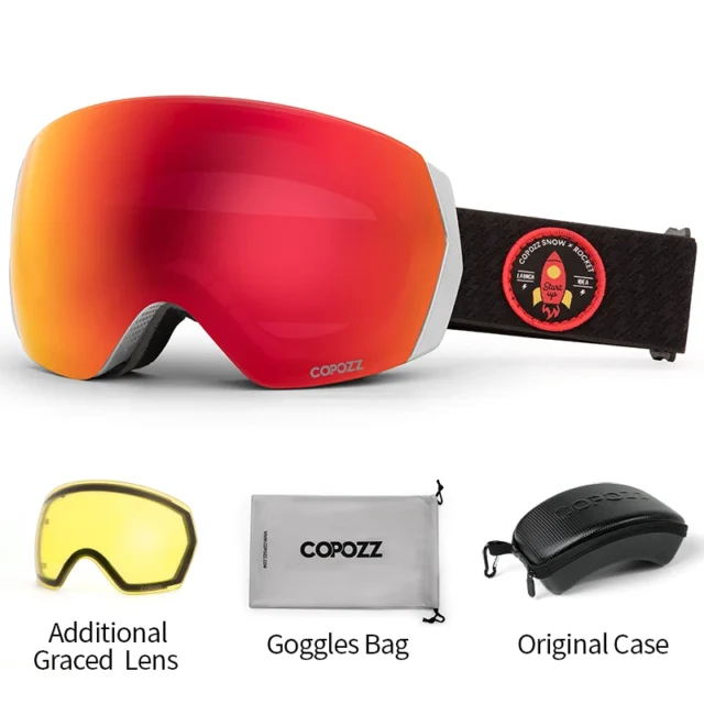 Professional Double Layers Anti-fog UV400 Ski Goggles - Image 11