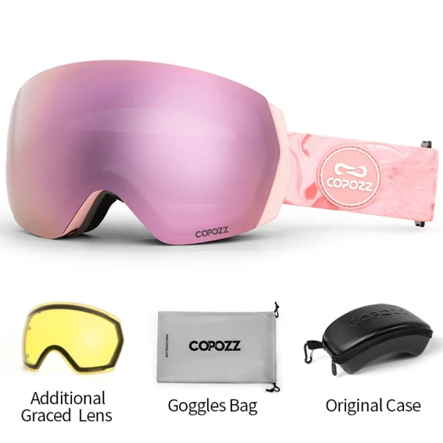 Professional Double Layers Anti-fog UV400 Ski Goggles - Image 15