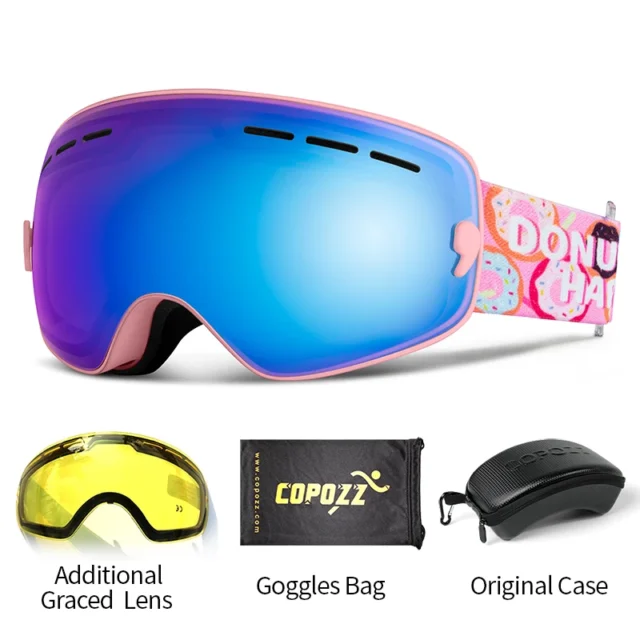 Kids Ski Goggles UV400 with Anti-Fog Protection for Clear Vision - Image 22